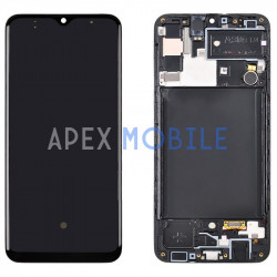 Дисплей с рамкой для Samsung Galaxy A30s/A307F (черный) — оригинал