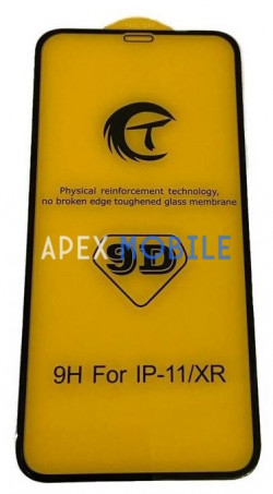 Защитное стекло для iPhone Xr/11 (черное)