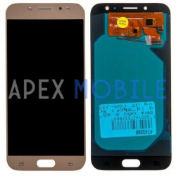 Дисплей для Samsung Galaxy J7 2017/J730F с тачскрином (золото) — AMOLED