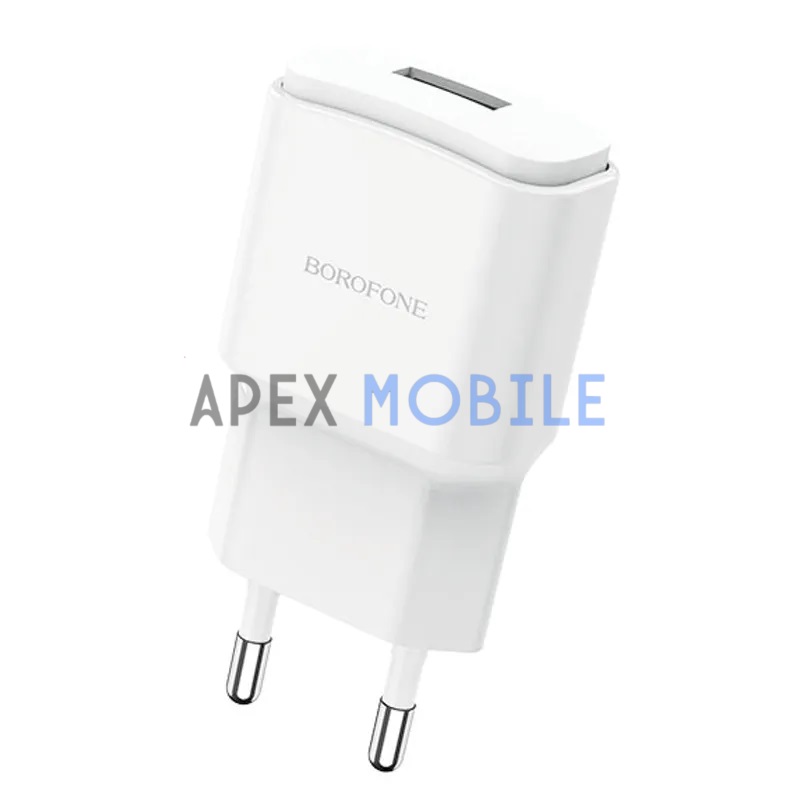 Сетевая зарядка Borofone BA48A (2.1А) белая