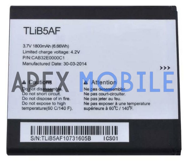 Аккумулятор для Alcatel TLiB5AF (OT-5036D/5035D/997/997D/5035)