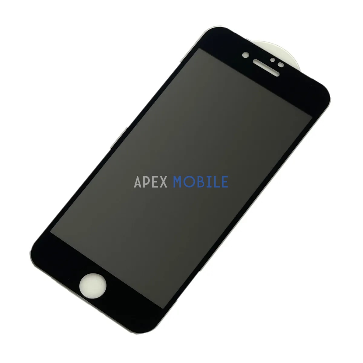 Защитное стекло для iPhone 7/8/SE (2020) (антишпион, полное покрытие) черное