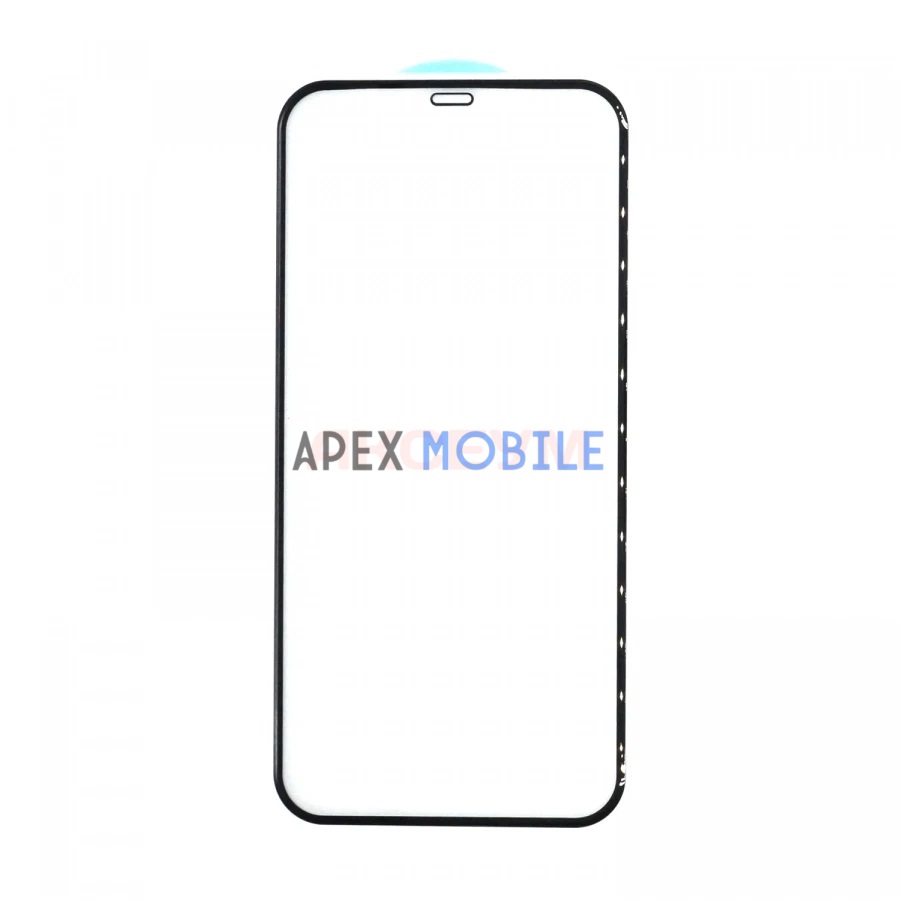 Защитное стекло для iPhone 12 Pro Max (закалённое, полное покрытие, оптима) черное