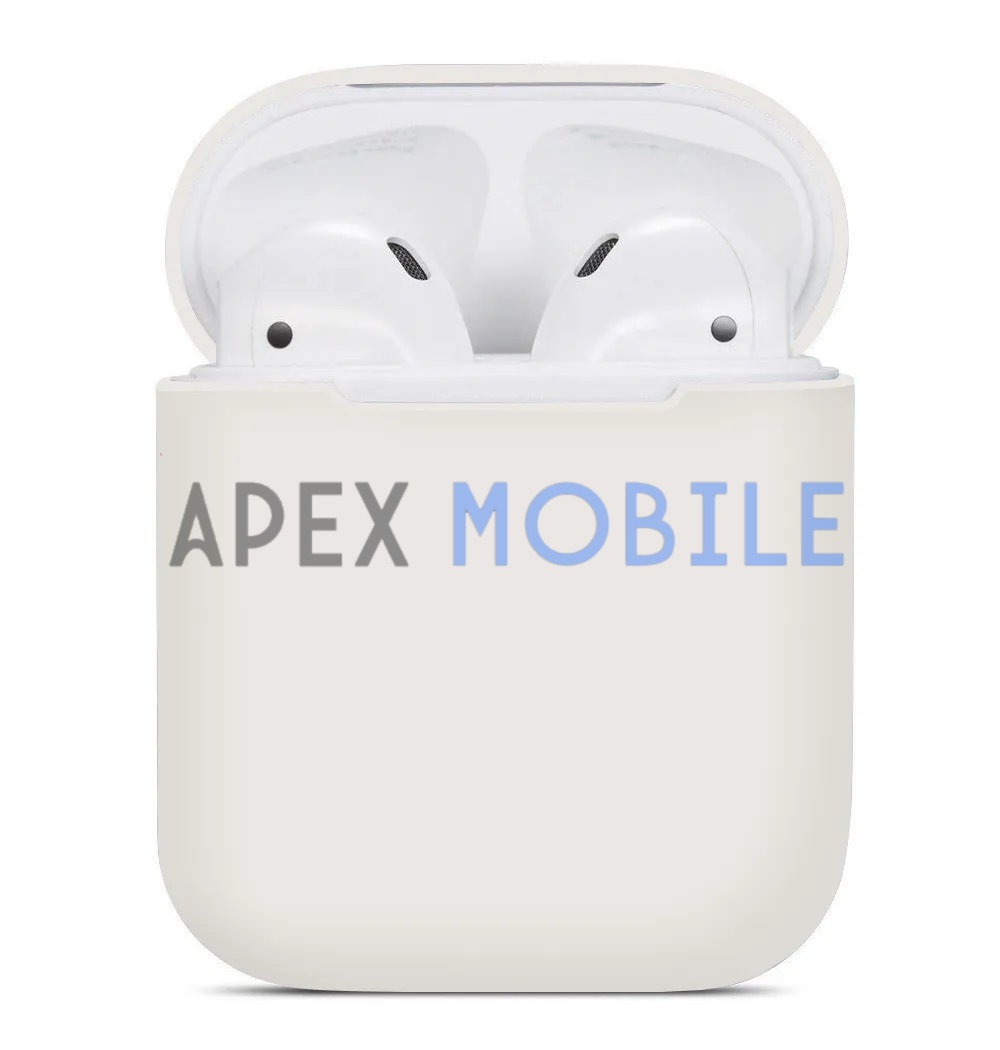Чехол силиконовый AirPods 2 (белый)