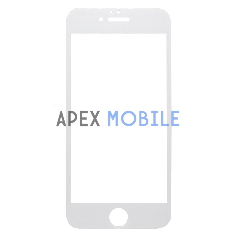 Защитное стекло для iPhone 6/6S (Оптима 0,3 мм) белое