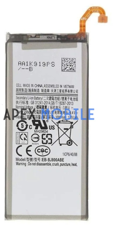 Аккумулятор для Samsung Galaxy A6/J6 2018/J8 2018 (A600F/J600/J810) EB-BJ800ABE