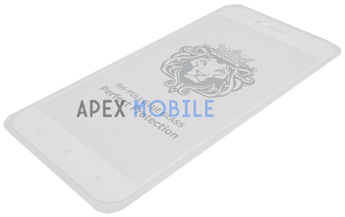Защитное стекло для Xiaomi Mi A1/Mi 5X (полное покрытие) белое