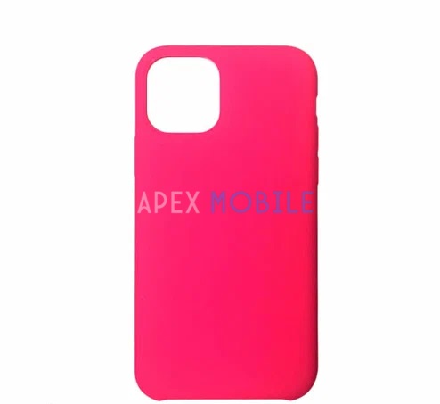 Чехол Silicone Case для iPhone 11 PRO MAX (кислотно-розовый)