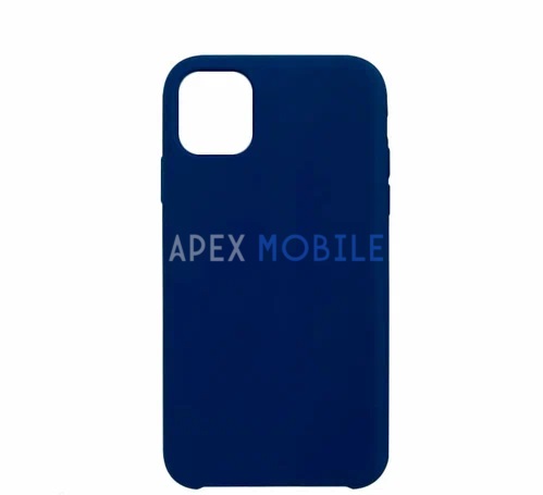 Чехол Silicone Case для iPhone 11 PRO MAX (тёмно-синий)