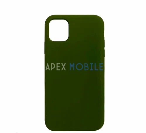 Чехол Silicone Case для iPhone 12 / 12 PRO (тёмно-оливковый)