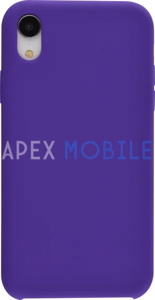 Чехол Silicone Case для iPhone XR (фиолетовый)