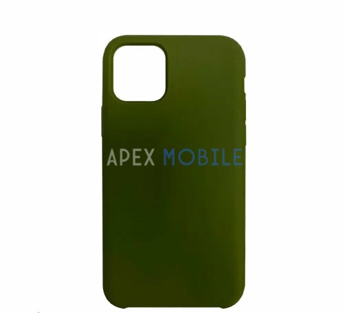 Чехол Silicone Case для iPhone 13 Mini (тёмно-оливковый)