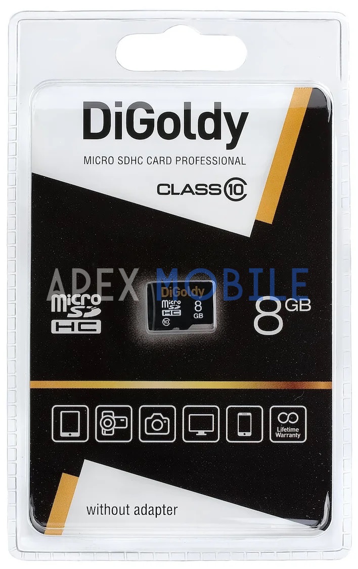 Карта памяти DiGoldy microSDHC 8 Гб (Class 10)