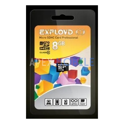 Карта памяти Exployd microSDHC 8 Гб (Class 10)