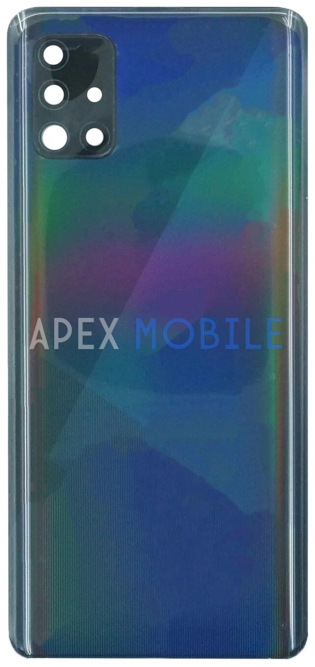 Задняя крышка для Samsung Galaxy A51/A515F (черная) - Премиум