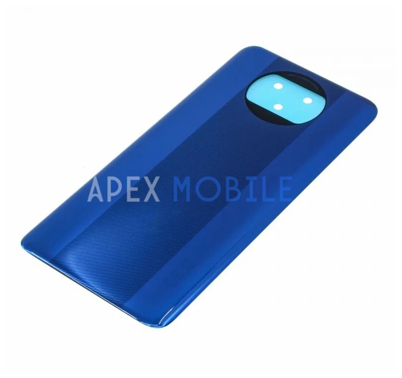 Задняя крышка для Xiaomi Poco X3 NFC (синяя)