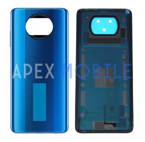 Задняя крышка для Xiaomi Poco X3 Pro (синяя)