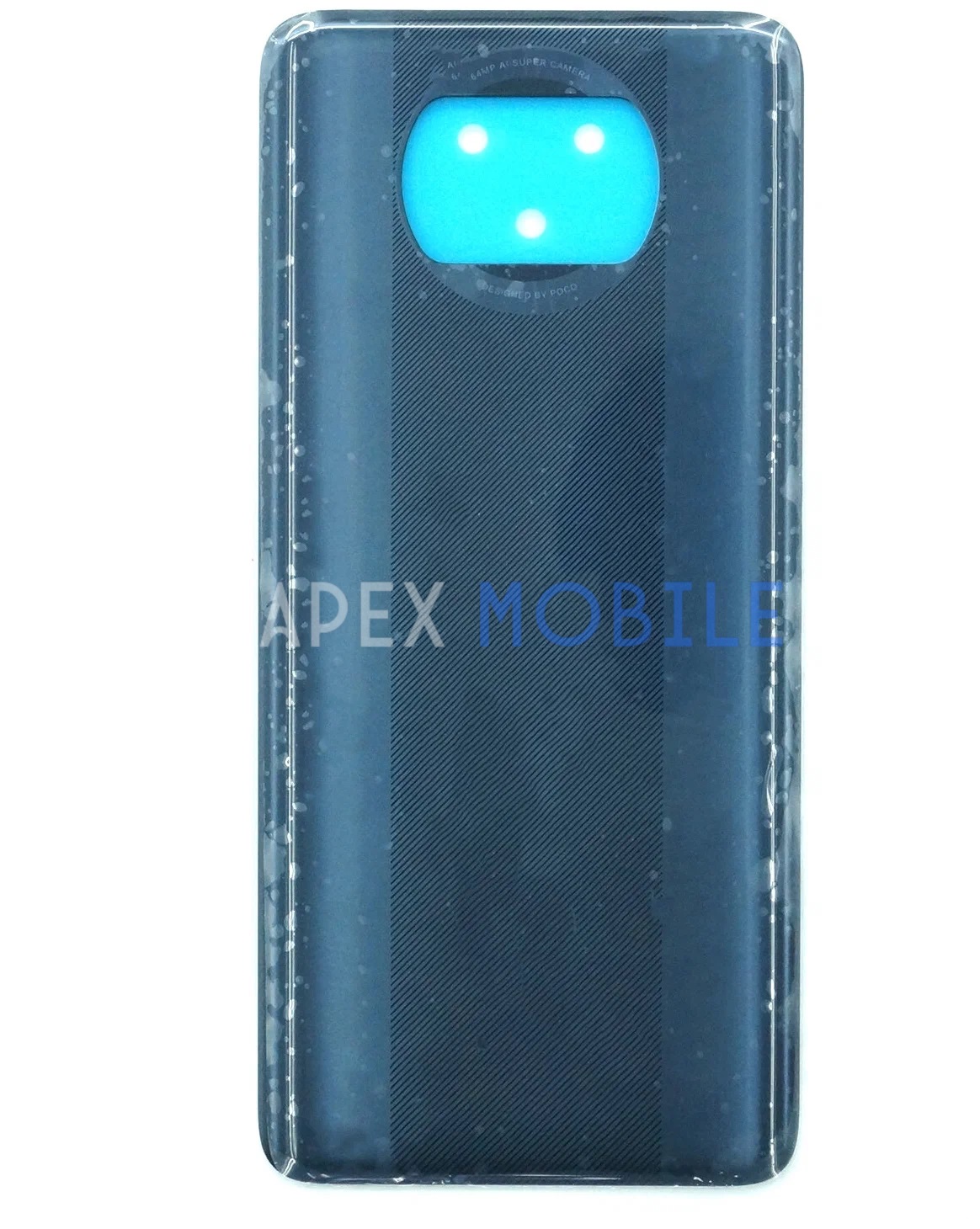 Задняя крышка для Xiaomi Poco X3 Pro (черная)