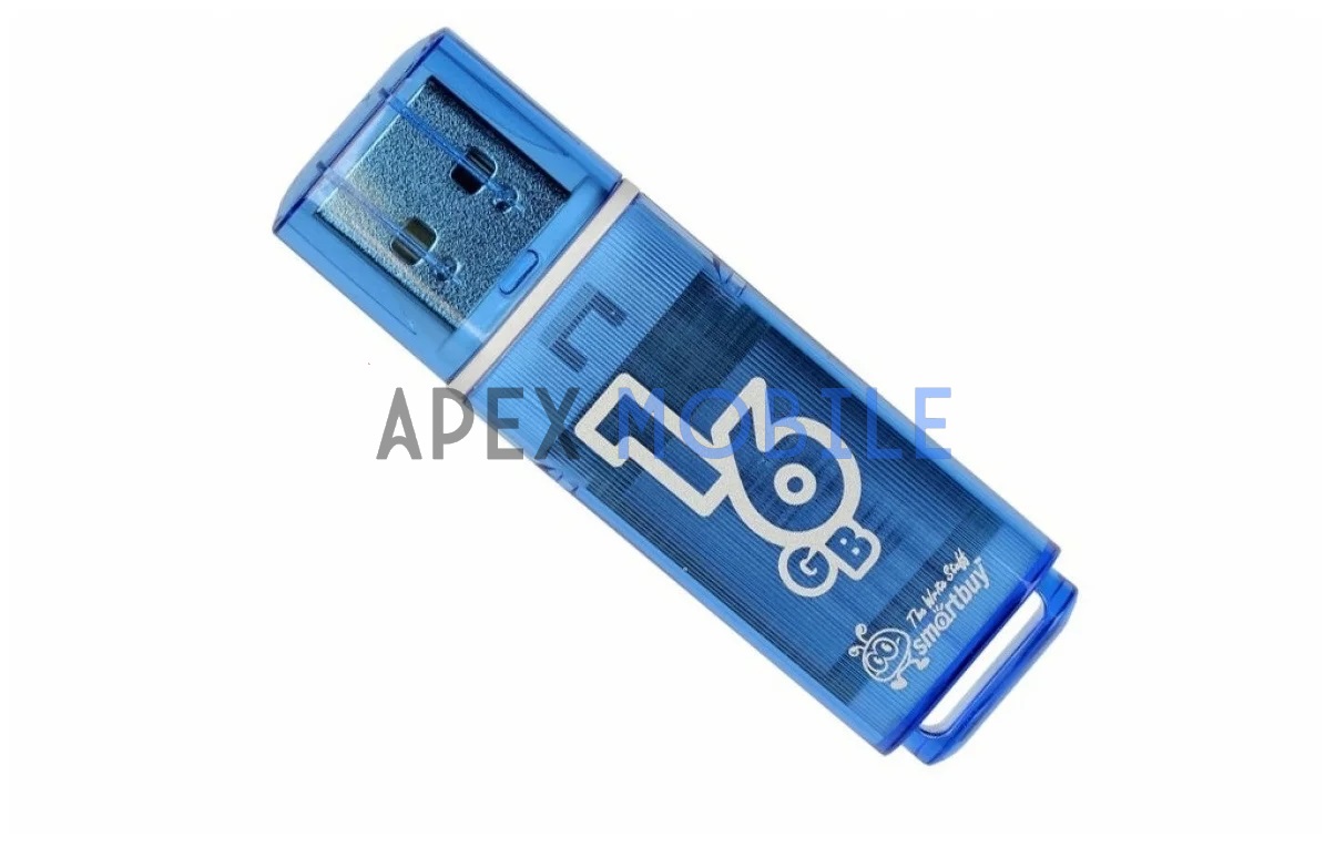 USB-флешка 16GB Smart Buy Glossy (синяя)