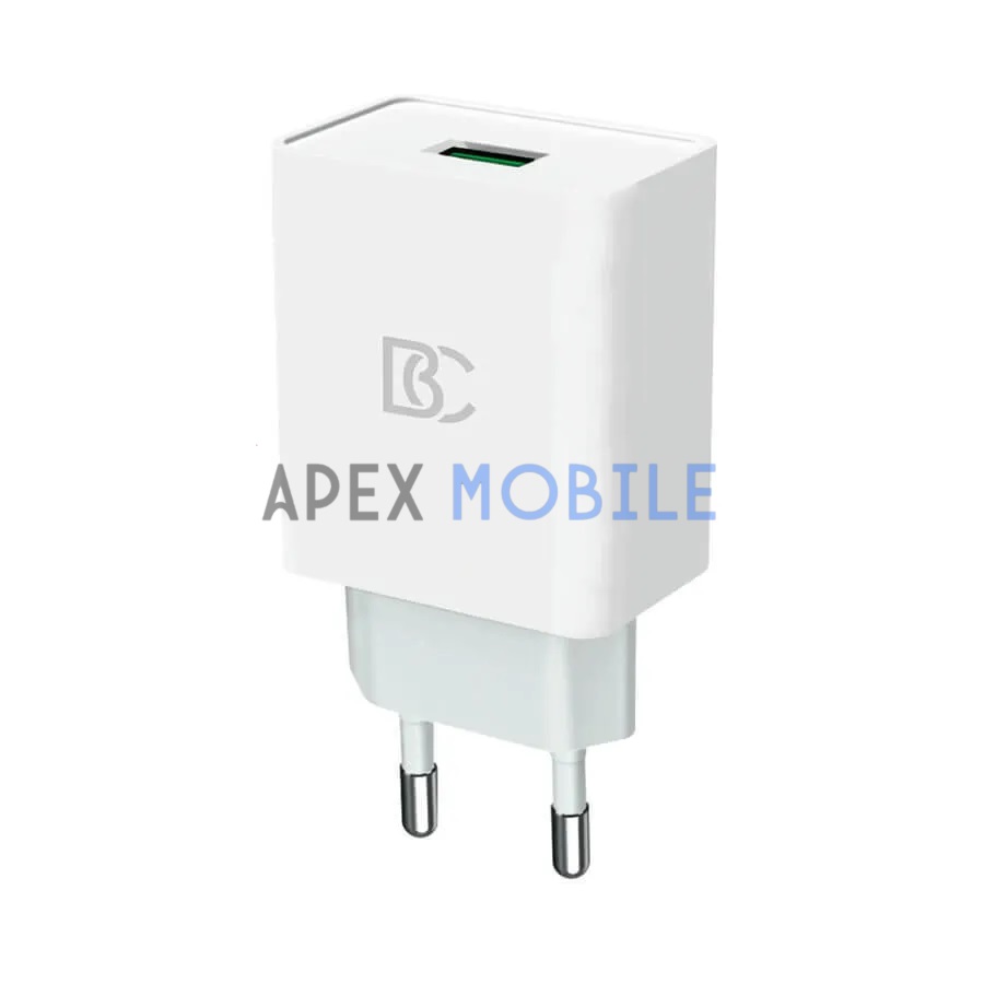 Сетевая зарядка USB BC C56 (2A, QС3.0) белая