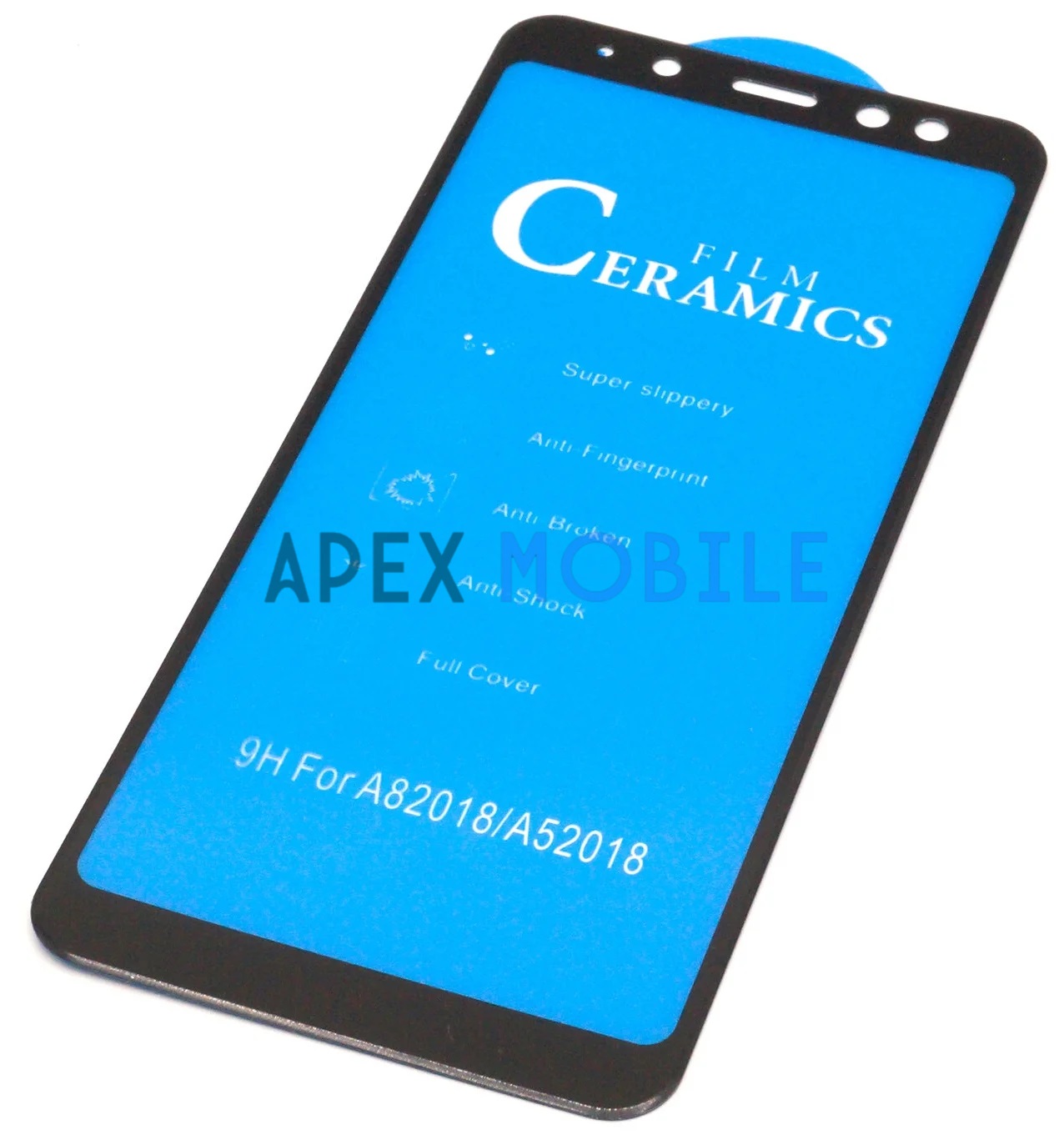 Защитная пленка для Samsung Galaxy A8 2018/A530F (полное покрытие, силикон) черная