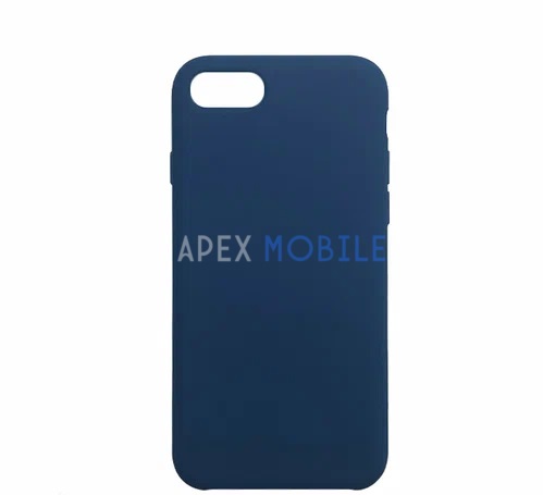 Чехол Silicone Case для iPhone SE2 / 7 / 8 (тёмно-синий)