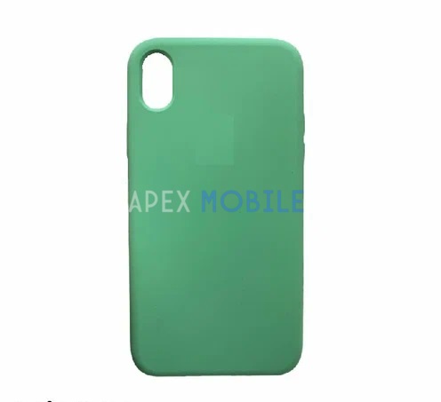 Чехол Silicone Case для iPhone X / XS (весенний зелёный)