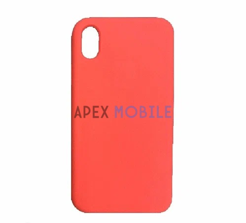 Чехол Silicone Case для iPhone XR (кислотно-коралловый)