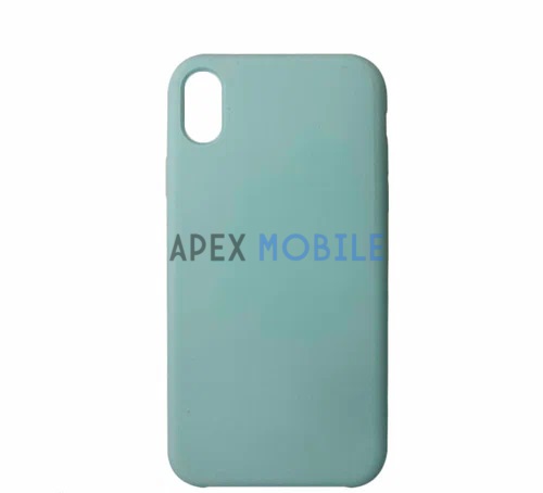 Чехол Silicone Case для iPhone XR (нежная мята)