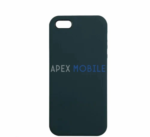 Чехол Silicone Case для iPhone 5 / 5S / SE (зелёный мох)