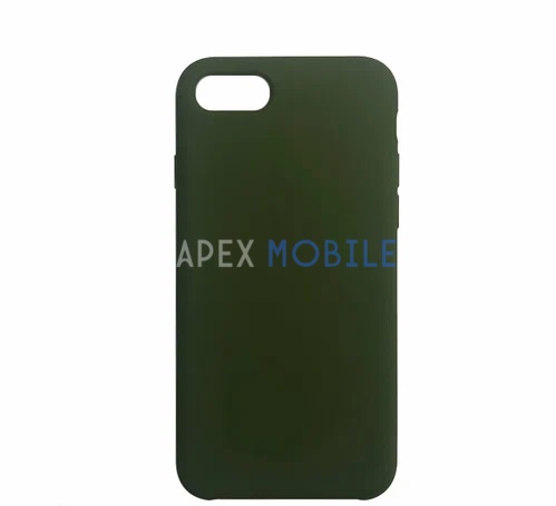 Чехол Silicone Case для iPhone 6 Plus / 6S Plus (тёмно-оливковый)