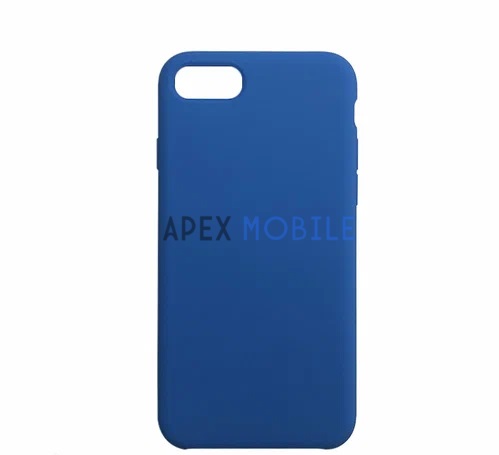 Чехол Silicone Case для iPhone SE2 / 7 / 8 (сине-голубой)