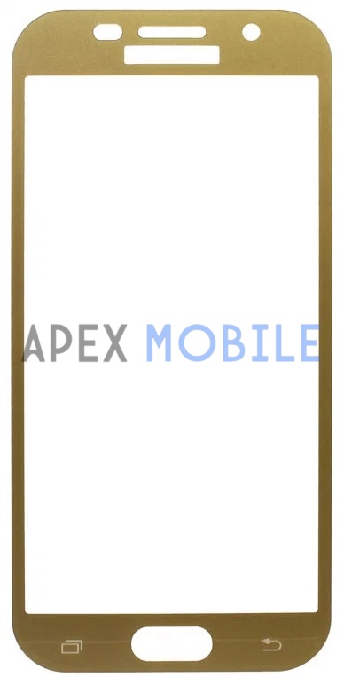 Защитное стекло для Samsung Galaxy A5 2017/A520F (полное покрытие) золото