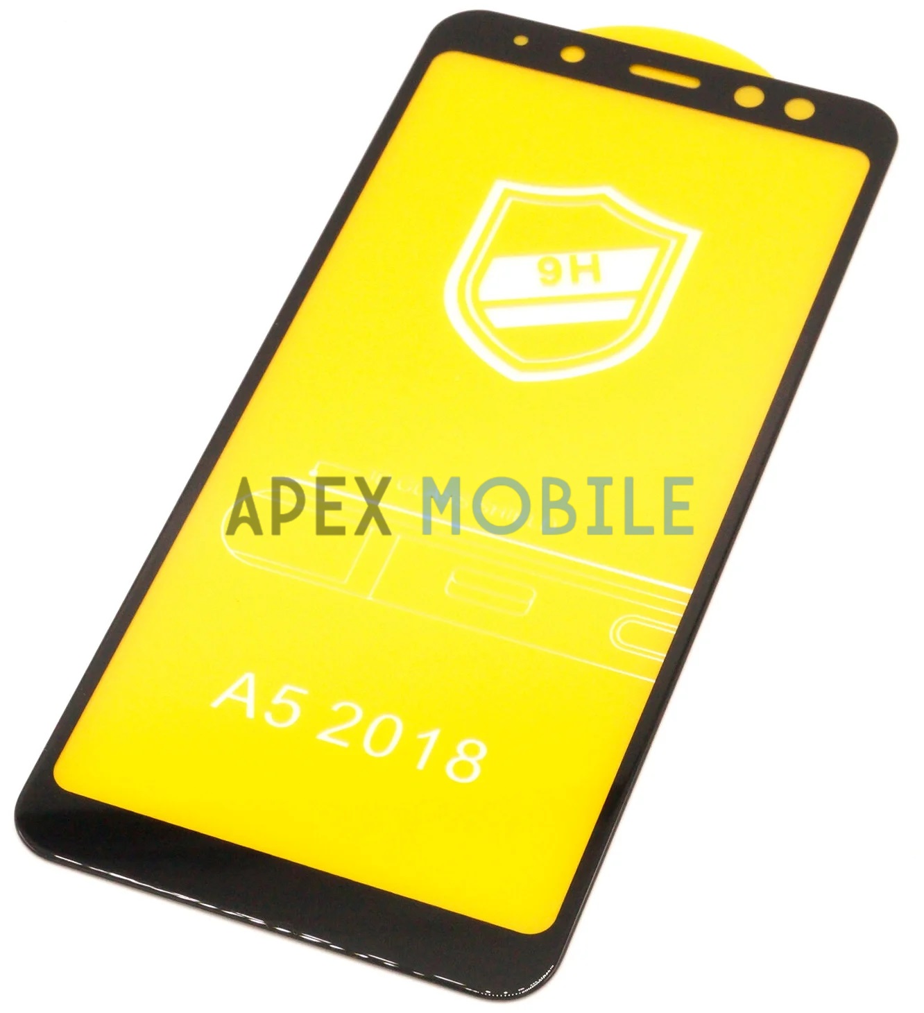 Защитное стекло для Samsung Galaxy A8 2018/A530F (полное покрытие) черное