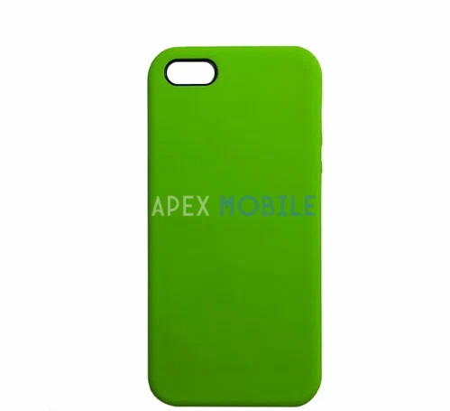 Чехол Silicone Case для iPhone 5 / 5S / SE (лаймовый зелёный)