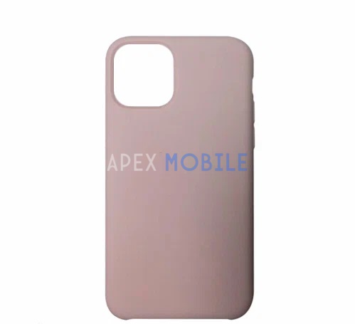 Чехол Silicone Case для iPhone 12 PRO MAX (пудра) закрытый низ