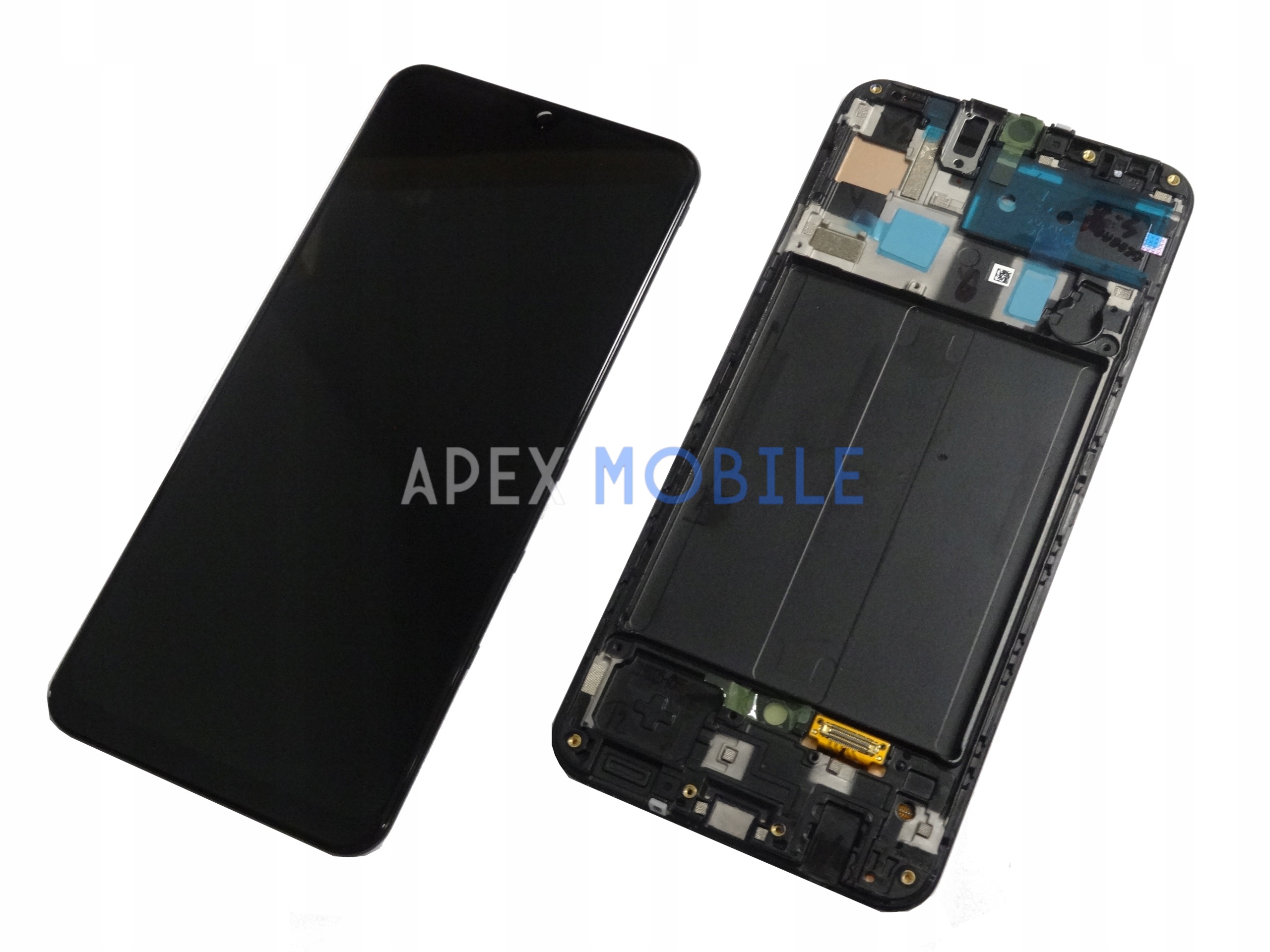 Дисплей с рамкой для Samsung Galaxy A50/A505F (черный) - оригинал