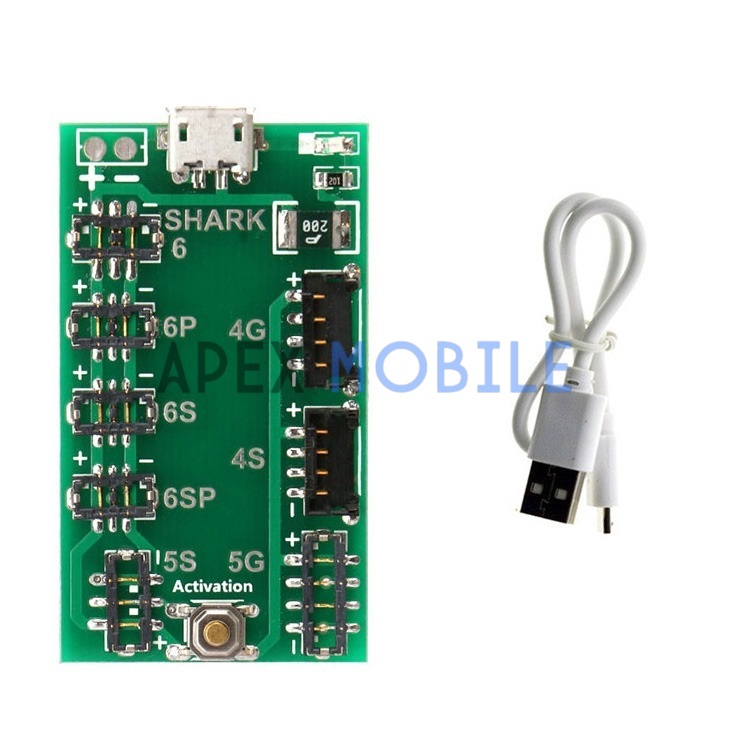 Плата для активации и зарядки аккумулятора IPhone 4/../7 Plus (от USB и источника питания)