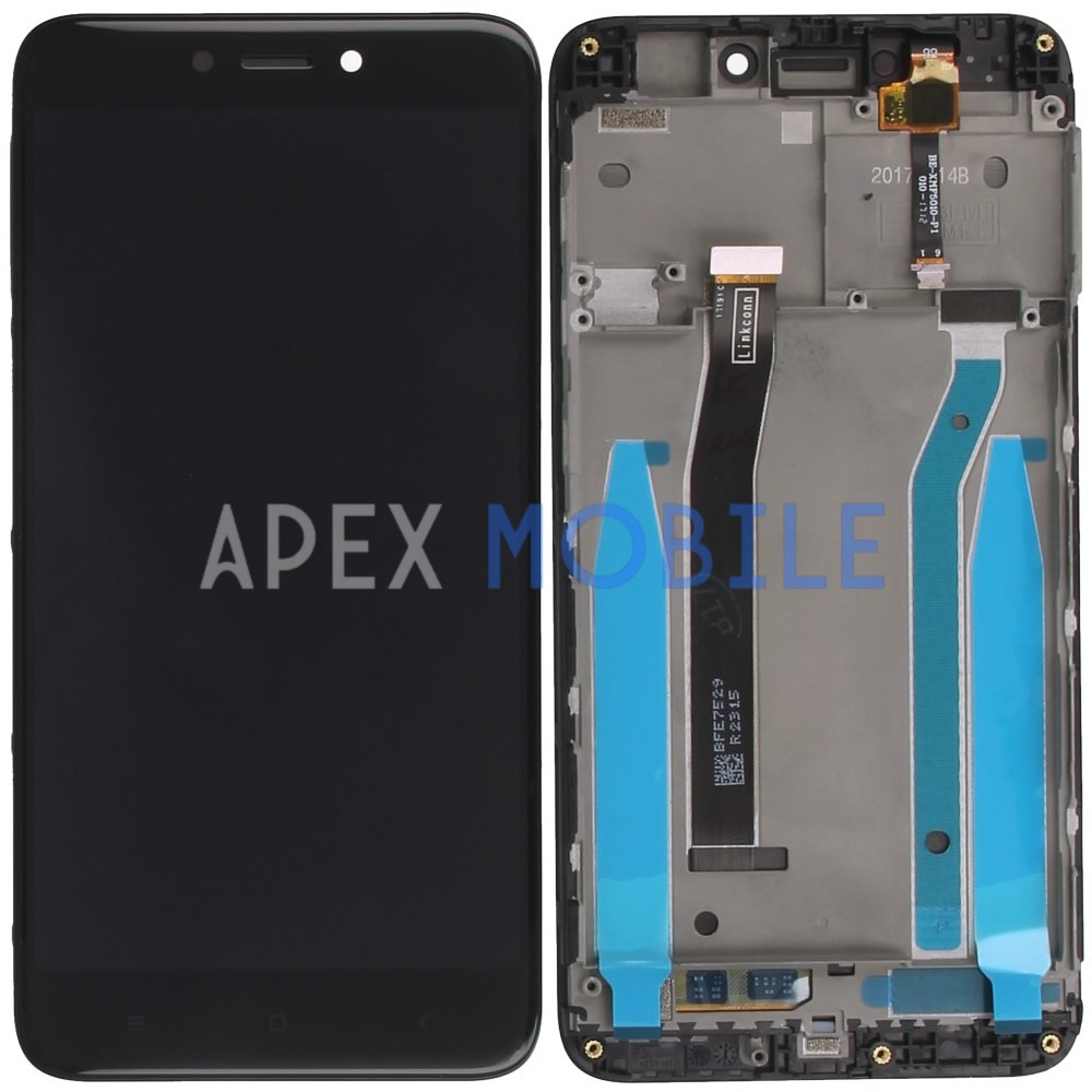 Дисплей с рамкой для Xiaomi Redmi 4X (черный)