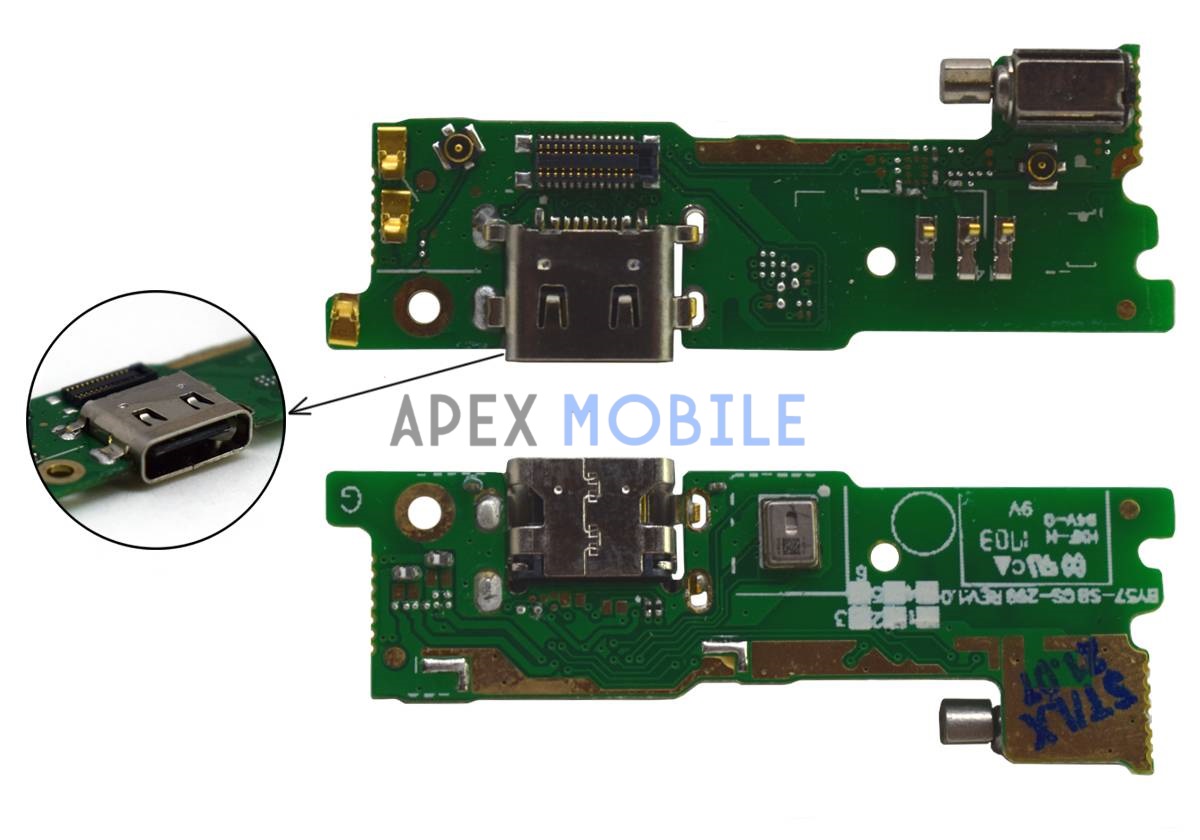Плата для Sony Xperia XA1 Dual/XA1/G3112/G3121 с разъемом зарядки/микрофоном/вибро - Премиум