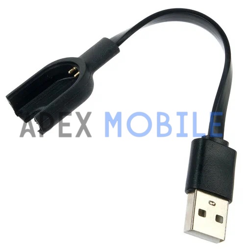 Кабель зарядка USB для Xiaomi Mi Band 3 (черный)