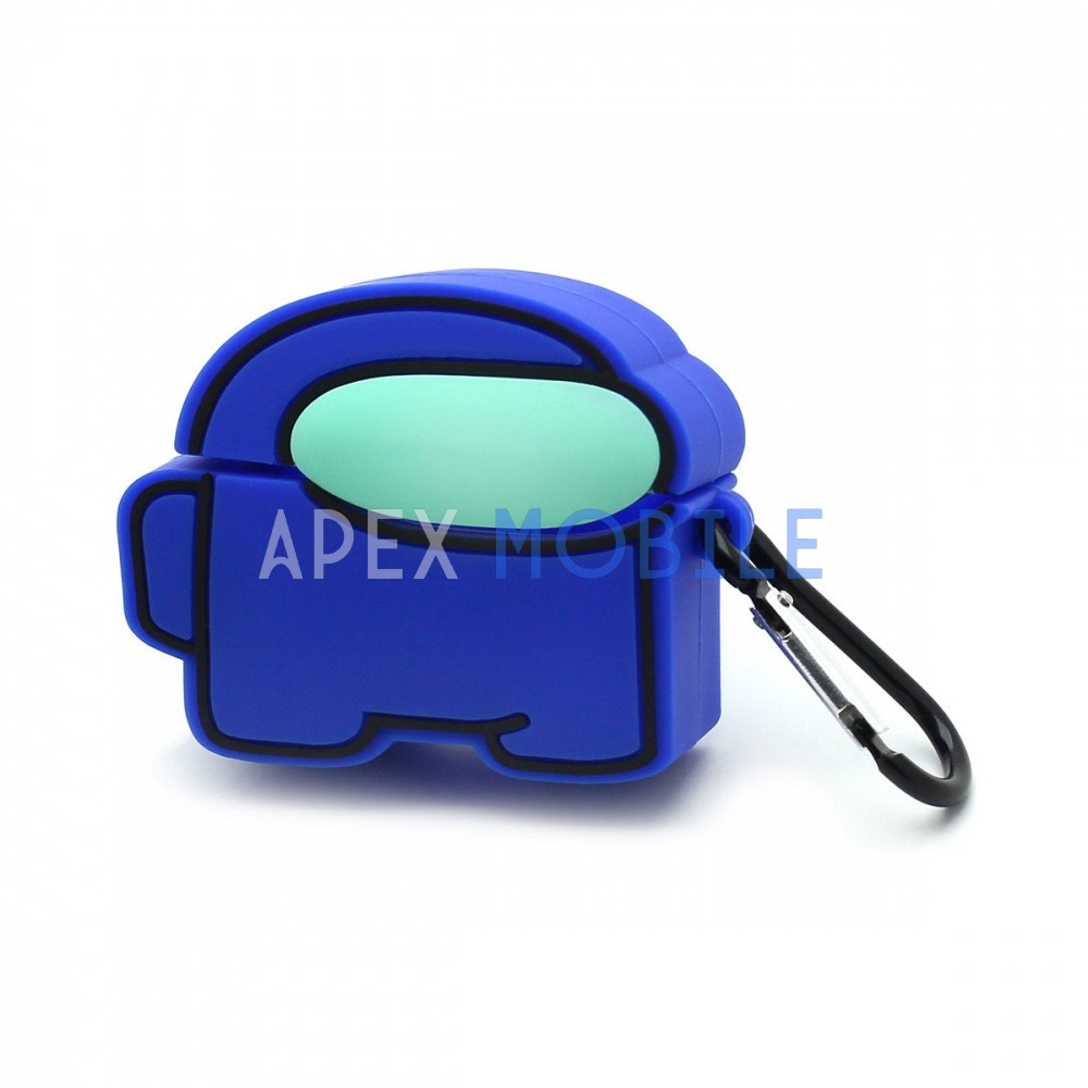 Чехол силиконовый AirPods Pro Among Us (синий)