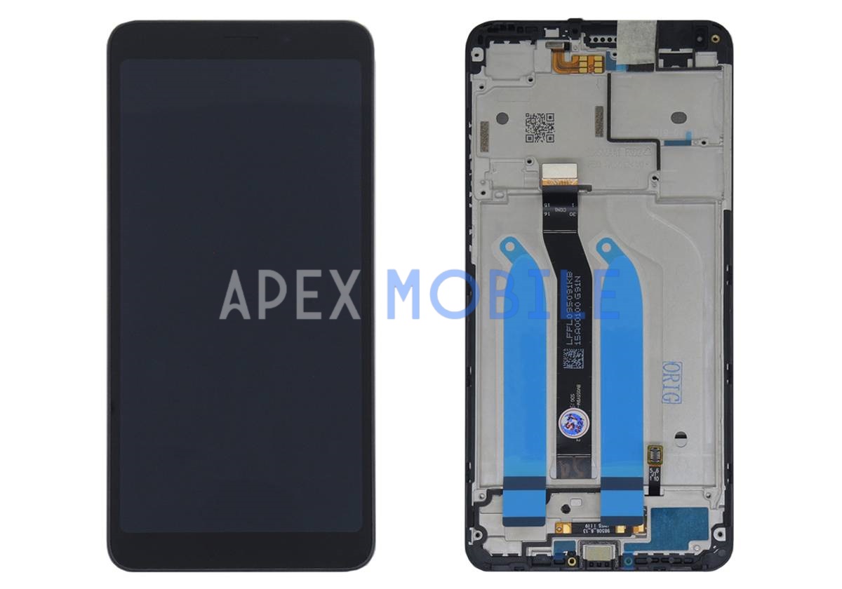 Дисплей с рамкой для Xiaomi Redmi 6/6A (черный) - оригинал