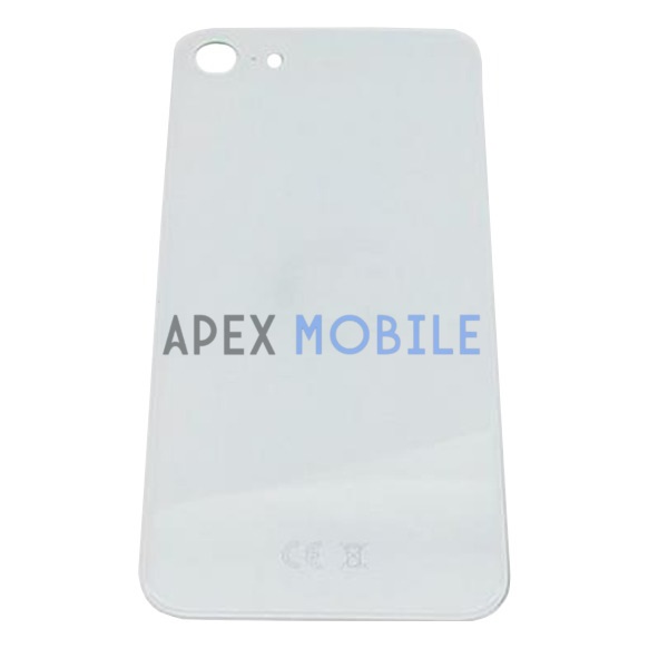 Задняя крышка для iPhone SE 2020 (белая) с увелич.вырезом под камеру - Оригинал
