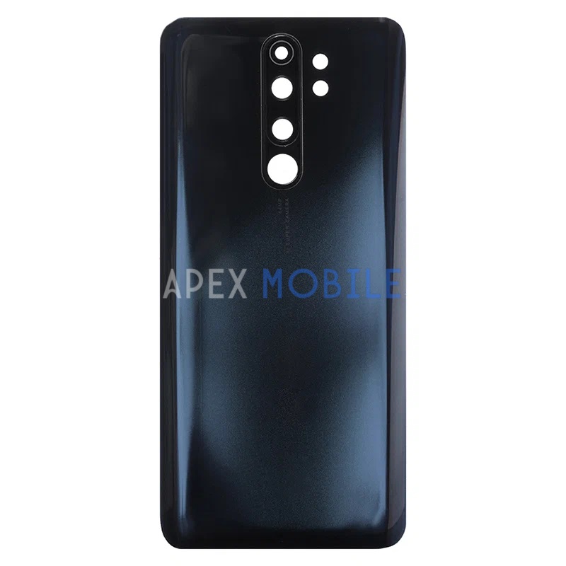 Задняя крышка для Xiaomi Redmi Note 8 Pro (черная) - Премиум