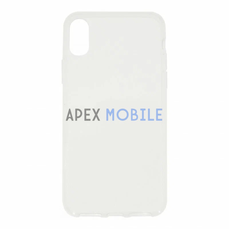 Чехол силиконовый для iPhone X / XS (прозрачный глянцевый)
