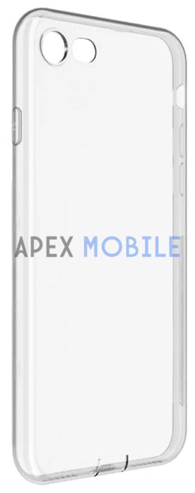 Чехол силиконовый для iPhone SE2 / 7 / 8 (прозрачный глянцевый)