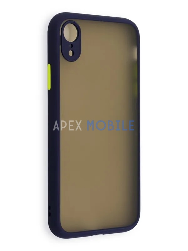 Чехол накладка с защищенной камерой для iPhone XR (синий)