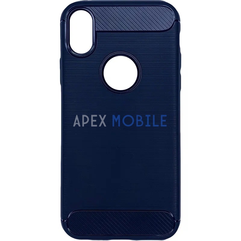 Чехол накладка 360 для iPhone X/Xs (синий)