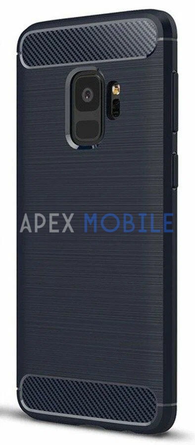 Чехол накладка Carbon 360 для Samsung Galaxy S9/G960F (синий)